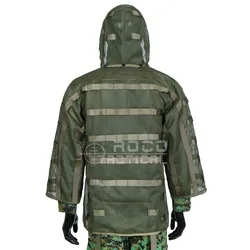 Traje Ghille Viper capucha transpirable camuflaje verde militar