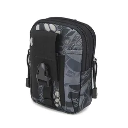 Bolsa táctica Molle con cinturón, riñonera para deportes al aire libre, bolsa impermeable para teléfono, herramienta EDC informal para hombre, riñonera de caza con bolsillo