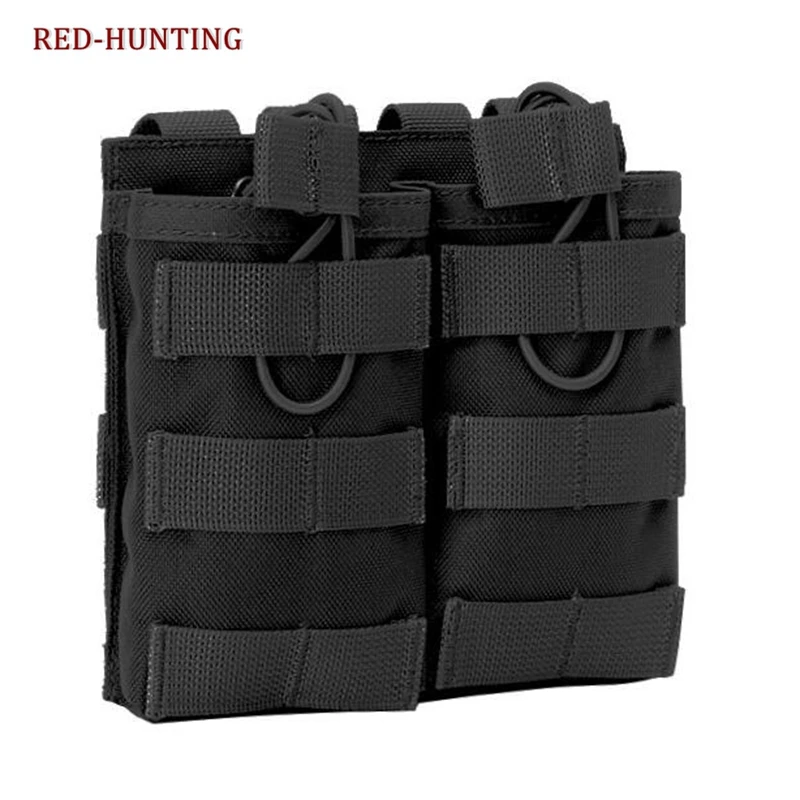 Soporte de cartucho táctico de nailon M4, bolsa de cargador individual/doble/Triple para Airsoft, chaleco de Paintball, accesorios, bolsa Molle - imagen 5