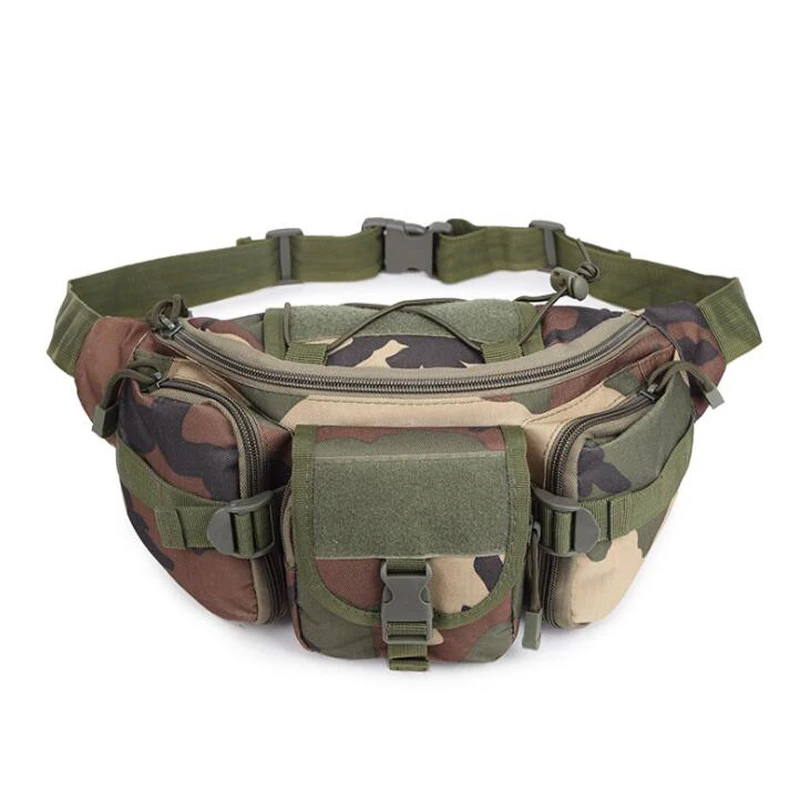 Molle-bolso de hombro para el pecho, riñonera táctica de camuflaje para Outdoot, caza, senderismo, escalada, cinturón - imagen 4