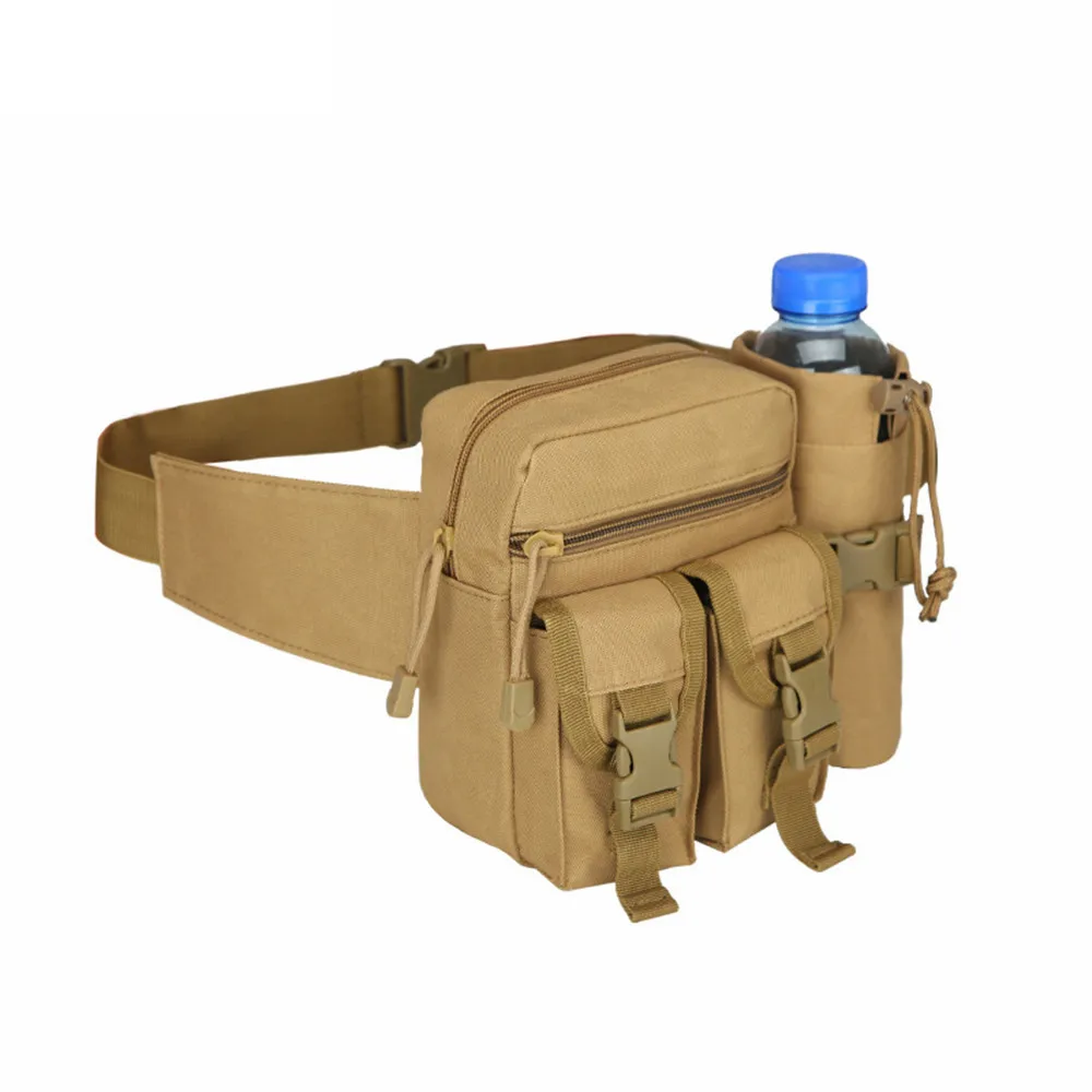 Riñonera táctica militar Unisex para exteriores, soporte para botella de agua desmontable, senderismo, escalada, paquete duradero, pesca, ciclismo, bolsa de nailon - imagen 5