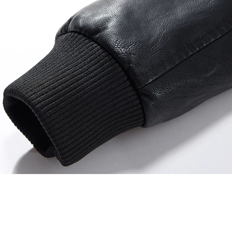 Chaqueta de cuero PU resistente a puñaladas para hombre, ropa protectora de seguridad Invisible de estilo chino con cuello levantado, autodefensa - imagen 5