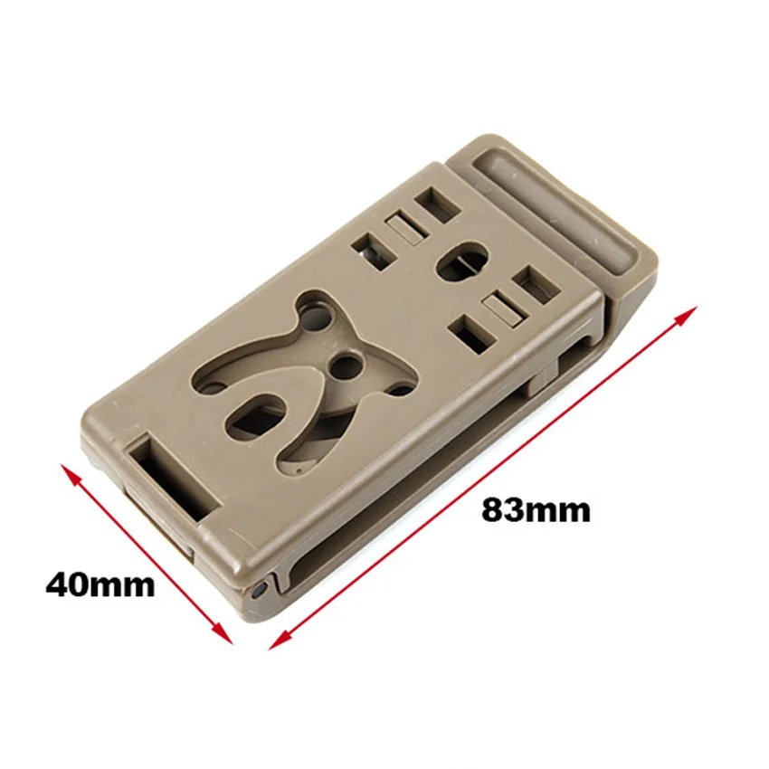 Clip táctico MOLLE para cinturón – Soporte base nailon - imagen 3