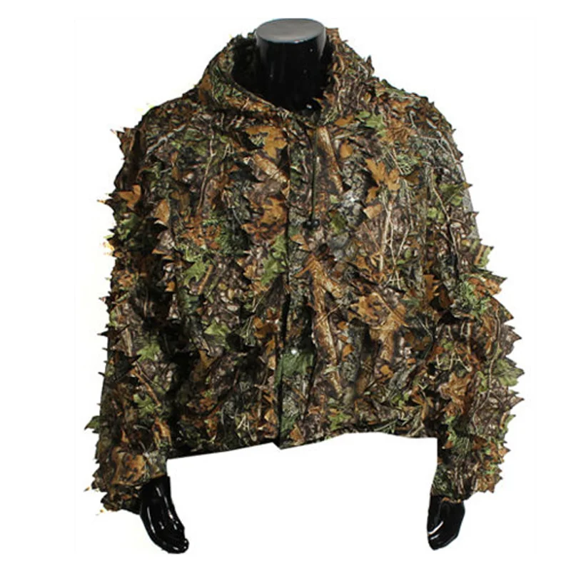 Traje Ghillie biónico de hoja de arce 3D, ropa de camuflaje para observación de aves en la jungla para caza - imagen 4