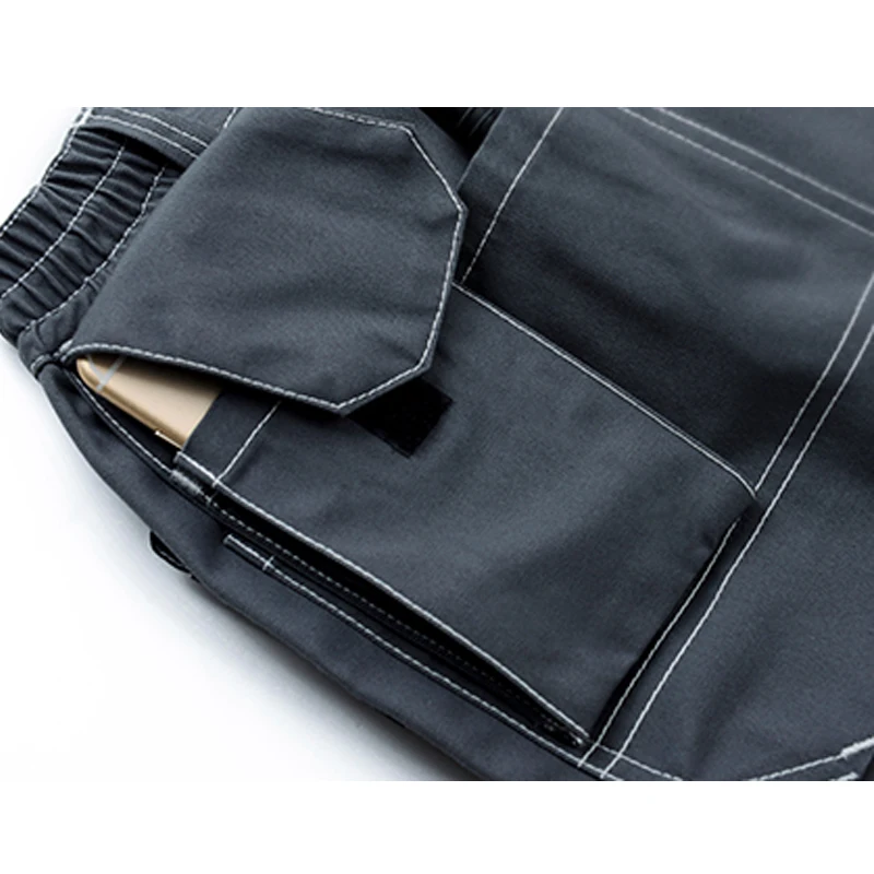 Pantalones de trabajo con múltiples bolsillos para hombre, rodilleras de Eva extraíbles, de alta calidad, Cargo Pan mecánico, nuevo, 2024 - imagen 5