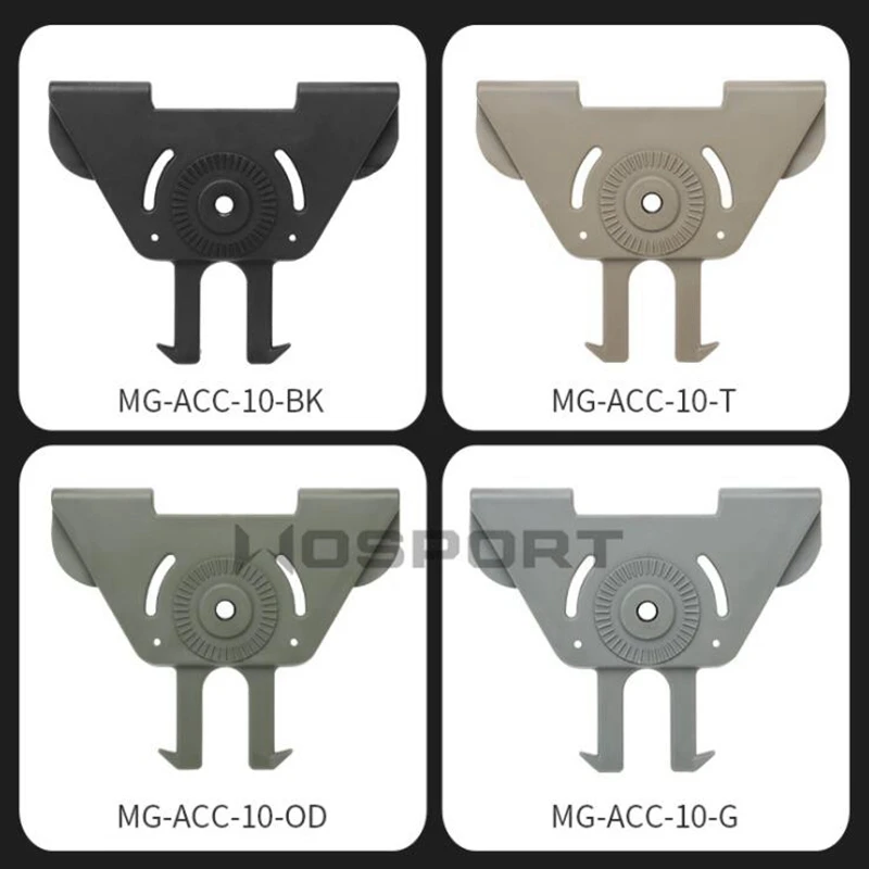 Funda para pistola de caza, soporte de placa de fijación Molle para pistola G17 M9 Sig P226, armadura de paleta, accesorios para chaleco de carga - imagen 3