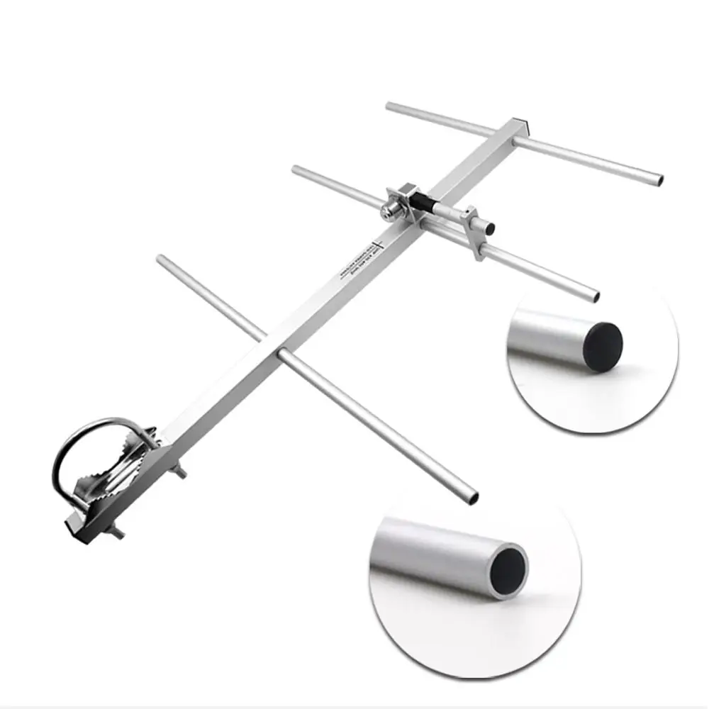 Yagi-antena de Radio HD1 de alta ganancia, aleación de aluminio UHF, 430-450MHz, conector hembra, señal fuerte, antena de TV para exteriores - imagen 3