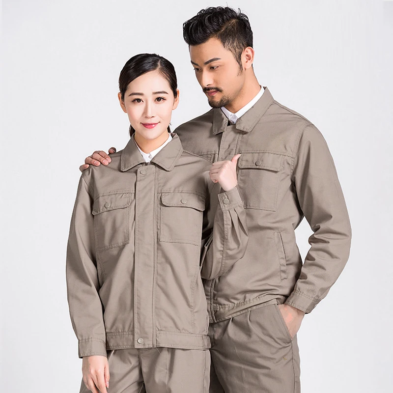 Mono de trabajo para hombre y mujer, uniformes de trabajo, monos gruesos de otoño e invierno, traje de soldadura, taller de coche, mecánico, conjunto de ropa de talla grande - imagen 3