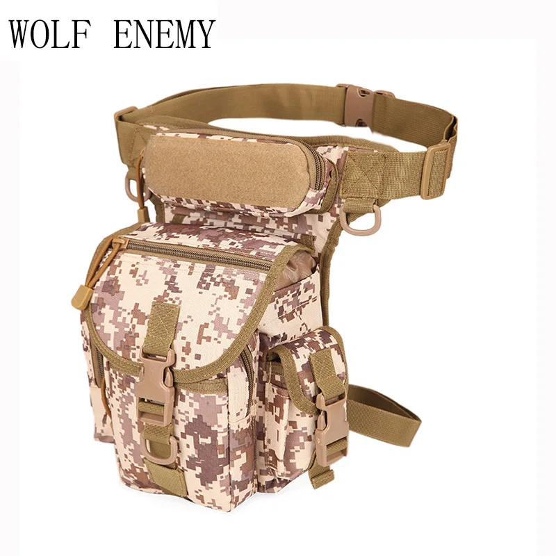 Bolsa táctica Molle para pierna para hombre, riñonera EDC militar, resistente al agua, para caza y ciclismo - imagen 3