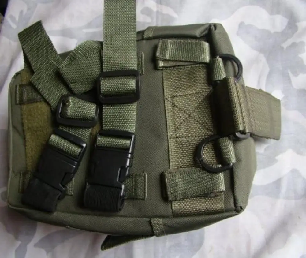 Bolsa de almacenamiento para pierna/cinturón/Molle para paquete de máscara de Gas, accesorio táctico, nuevo - imagen 4