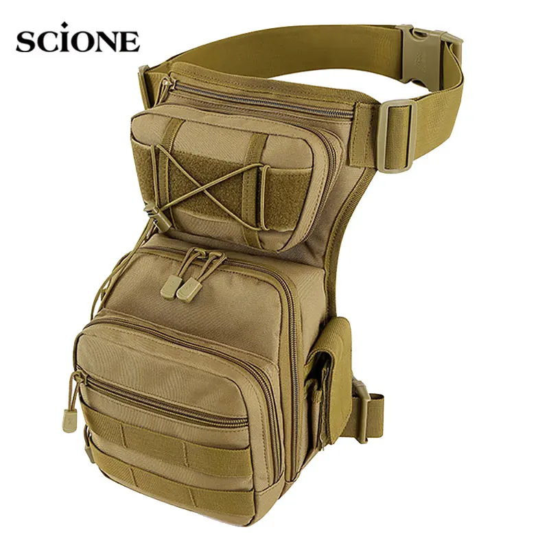 Bolsa de pierna para hombre, cinturón táctico para senderismo, cadera, motocicleta, deportes al aire libre, Molle, pecho, Camping, hombro, caza - imagen 2