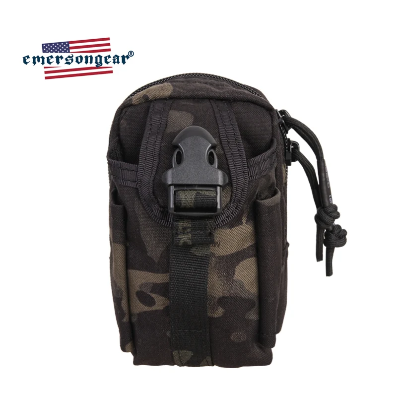 Emersongear-riñonera táctica M1, bolsa multiusos, Panel de utilidad, Airsoft, caza, senderismo, ciclismo, MOLLE, bolsillo con cremallera de nailon - imagen 4