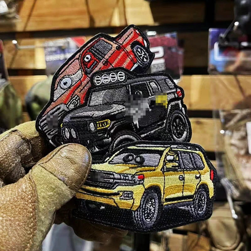 Parches bordados de la serie de vehículos todoterreno, 10 estilos, Tundra, Sequoia, JEEP 4 runner, LC150, insignia táctica, accesorio para bolsa de ropa - imagen 3