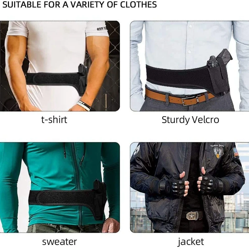 Pistolera oculta de cintura para Glock Sig Suaer G2C 1911 Makarov, cinturón ajustable universal, soporte para pistola - imagen 3