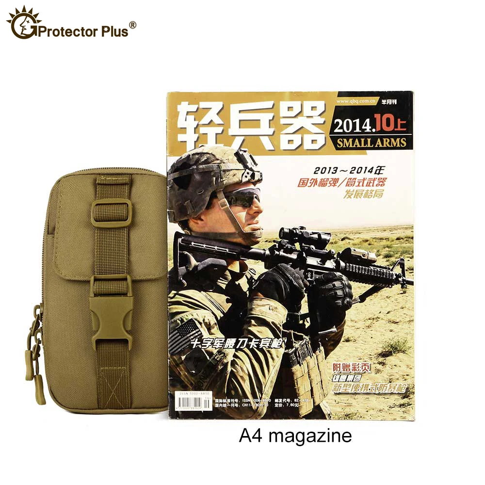 Bolsa Molle impermeable de nailon táctico, paquete de teléfono móvil, paquetes adjuntos de escalada de camuflaje, bolsas de senderismo de viaje - imagen 5