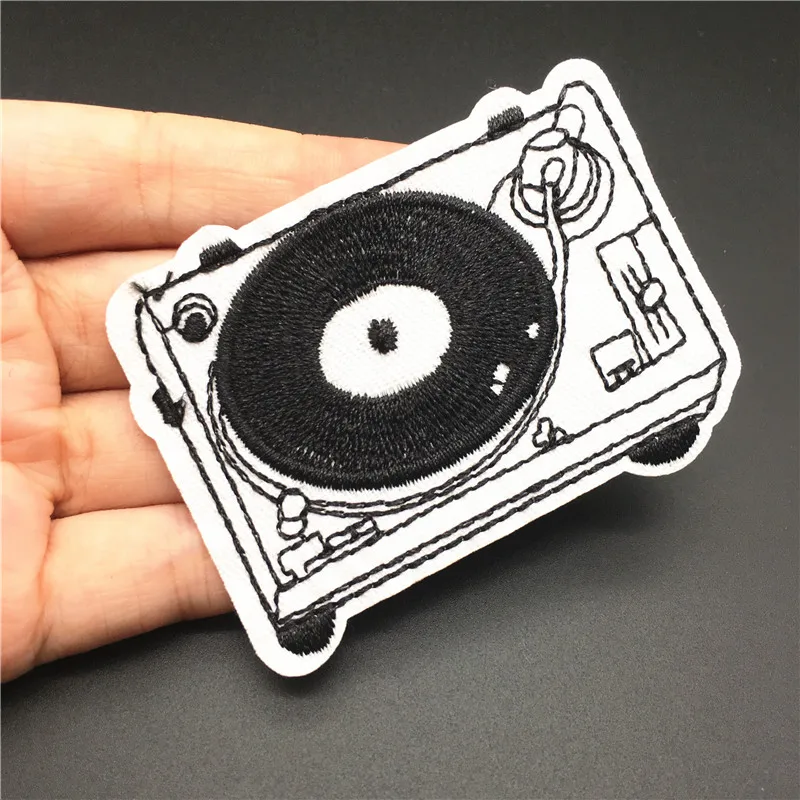 Tamaño de la música: 6,9x4,8 cm, parche bordado para ropa, aplique de insignia linda, pegatina en ropa, ropa DIY - imagen 5