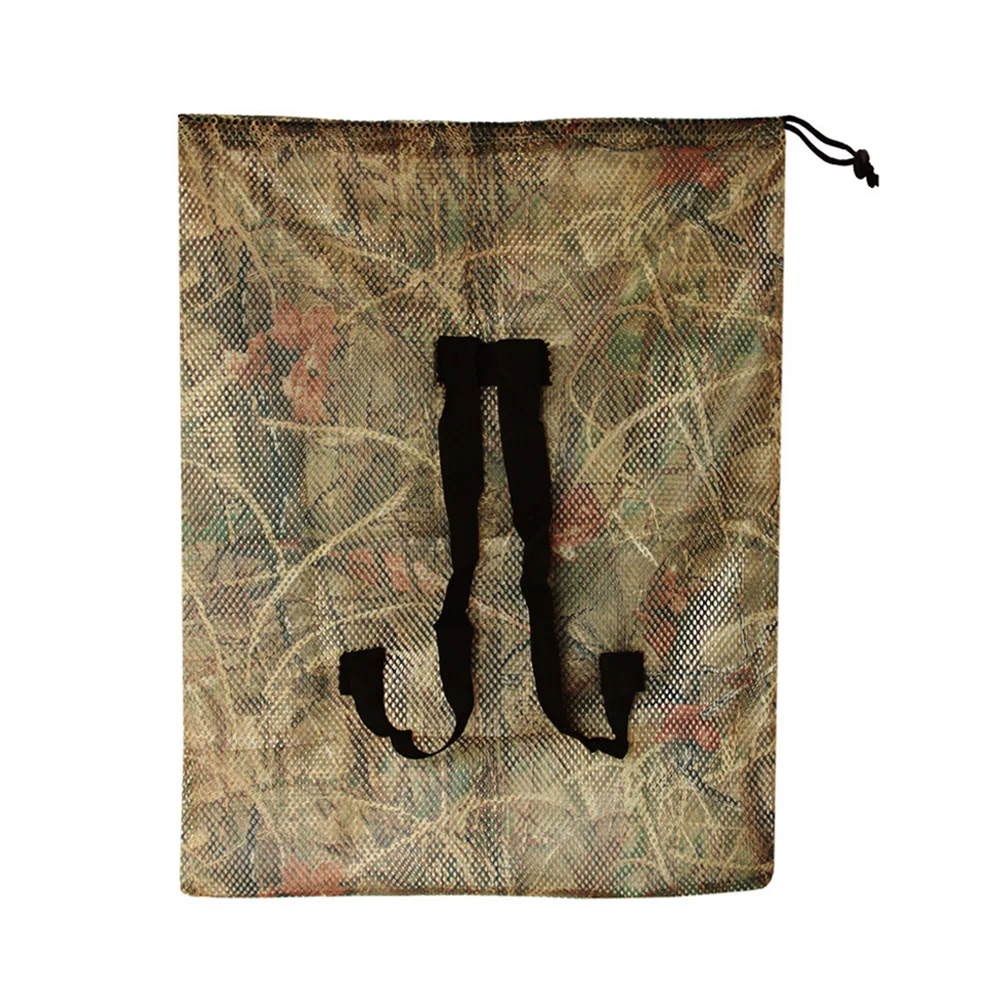 VULPO-Bolsa de señuelos de pavo, malla con correas de hombro, Red de caza de aves, 100cm x 75cm, pato, Ganso, mochila de caza - imagen 3