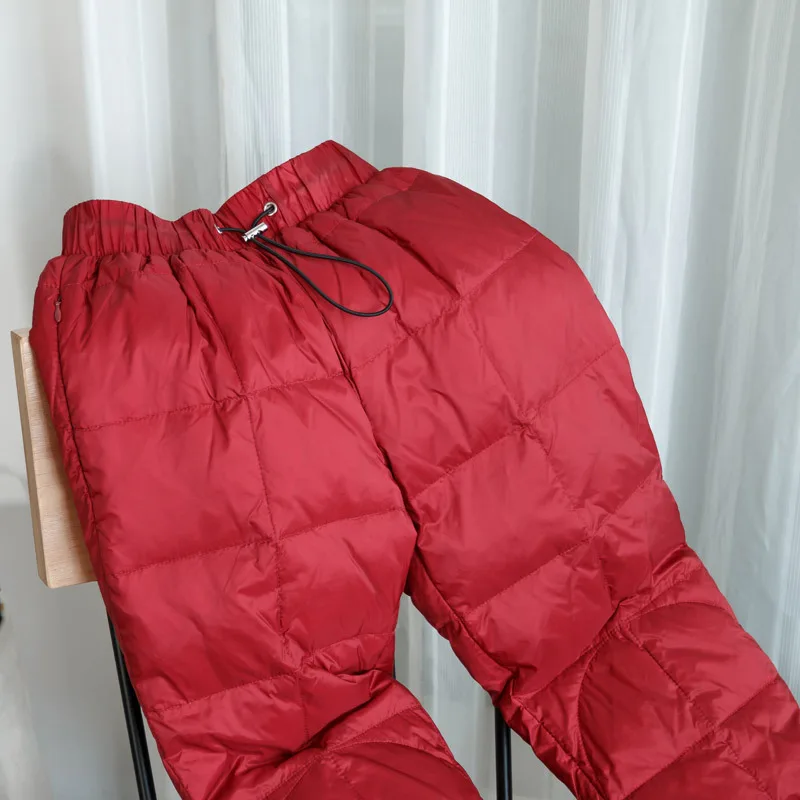 Pantalones de invierno para hombre y mujer, Pantalón de algodón perlado, impermeable, a prueba de viento, grueso, cálido, para senderismo y acampada, talla grande 5XL - imagen 4