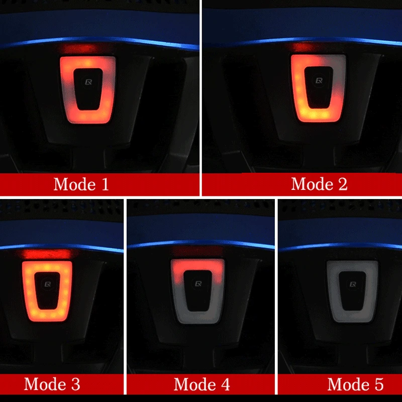 Luz de ciclismo ROCKBROS, luz trasera impermeable, linterna LED para bicicleta, recargable por USB, luz trasera de seguridad para bicicleta nocturna - imagen 3