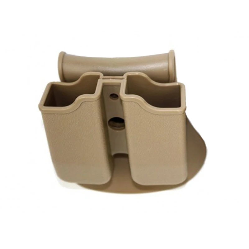 Bolsas tácticas para revistas dobles de 9mm para Glock 17 Beretta M9 M92 Colt 1911, funda Universal para caza de 9mm.40 Mag - imagen 5