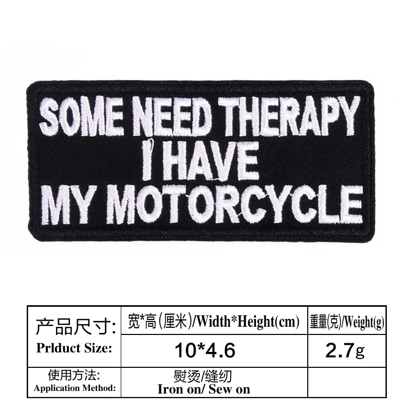 Parches de sarcasmo IT IS WHAT LOVE LIFE YOU LIVE THERAPY para motocicleta MC RIDE BIKE, chaqueta, chaleco, divertido, motero, insignia de emblema - imagen 2