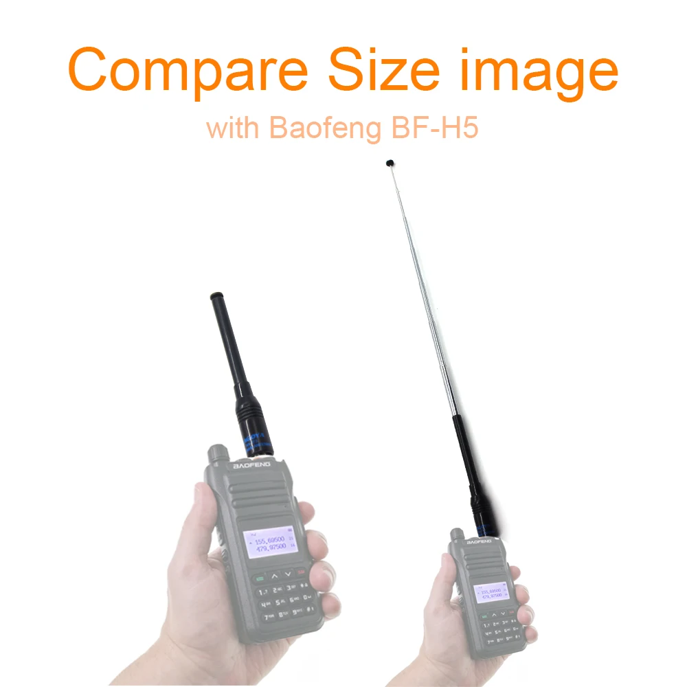 2 uds NAGOYA NA-773 SMA hembra SMA-F antena Flexible de doble banda ancha VHF/UHF 144/430MHz Radio bidireccional BAOFENG UV-5R BF-888S UV-82 - imagen 5