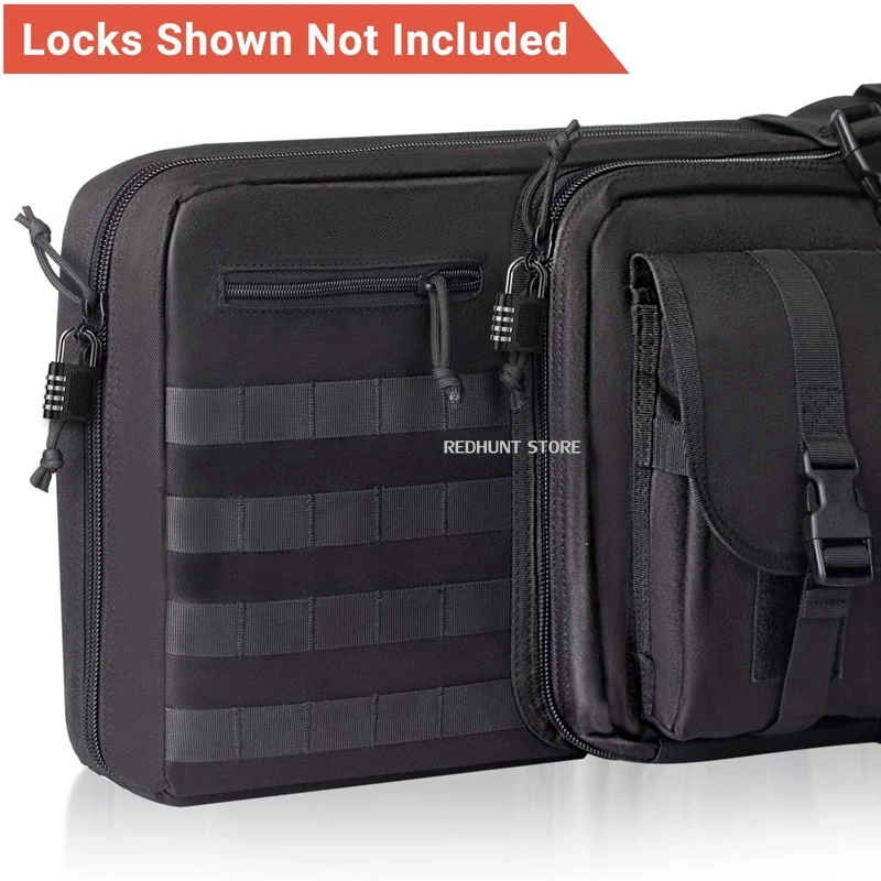 Bolsa de funda de Rifle de doble largo, mochila de Rifle táctico de 36 pulgadas/90cm, transporte de arma de fuego suave, funda de carabina, bolsa de Rifle - imagen 5