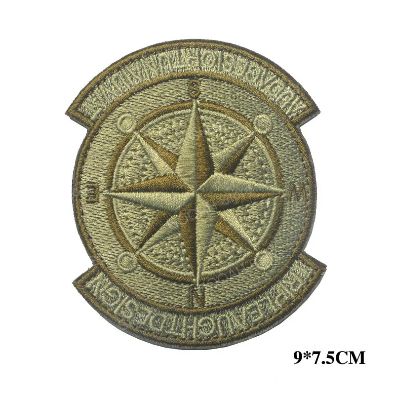 Brújula bordada 3D, brazalete táctico, pegatinas mágicas, insignias, parches militares, gancho y bucle para ropa vaquera, mochila, regalos - imagen 3