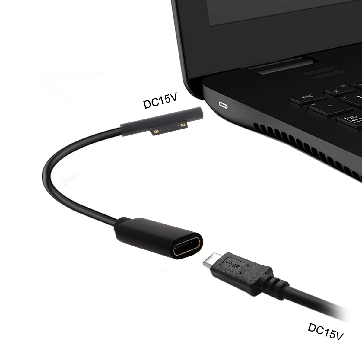 Chenyang superficie Pro3 Pro4 Pro5 Pro6 libro Pro DC 15V tipo-C USB-C hembra Cable de carga - imagen 4