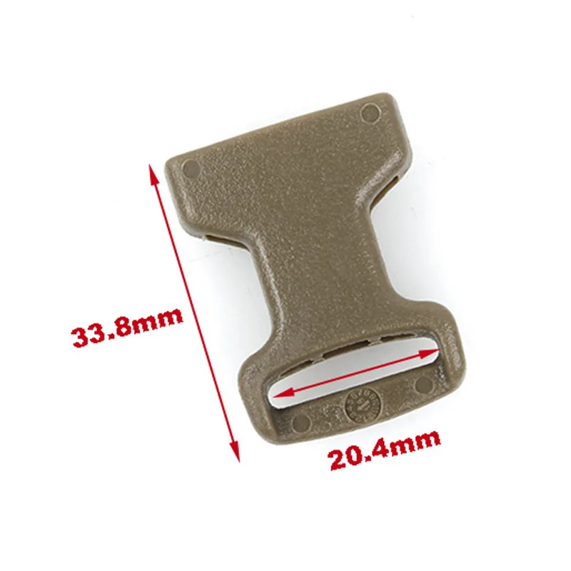 Hebilla de chaleco táctico, hebilla de escalera 3/4, agujero de cordón, fijación rápida, MOLLE, 4 uds. - imagen 3