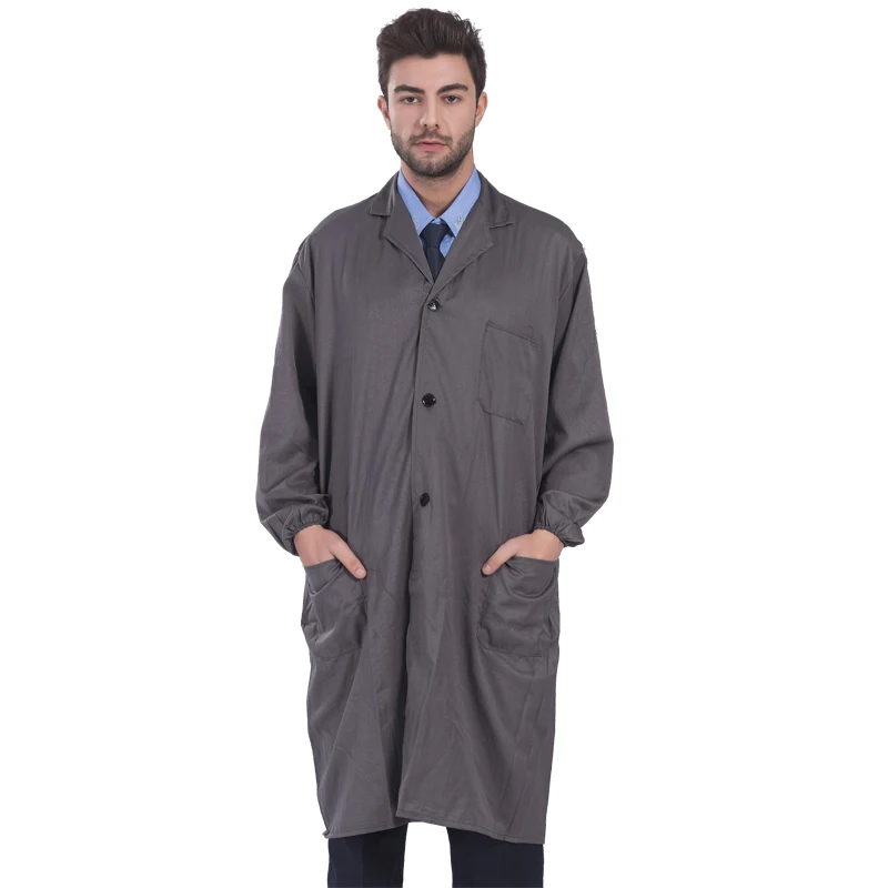 Chaqueta de laboratorio de ropa de trabajo, uniforme de ropa de laboratorio, almacén de portero, taller de Química eléctrica mecánica, bata duradera, abrigos de uniformes - imagen 3