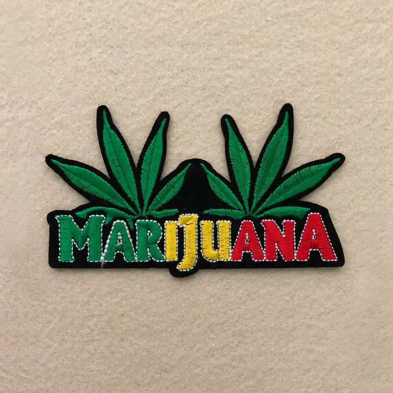 Parches de hojas de moda Prajna, parches bordados para ropa, parches de hierro de dibujos animados, apliques de rayas, insignias para ropa en chaqueta - imagen 3