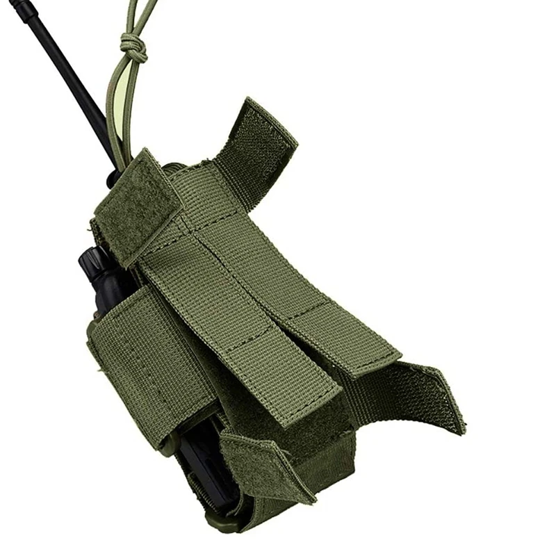 Bolsa táctica Molle para Radio, soporte bidireccional para walkie-talkie, riñonera de nailon para revistas, funda portátil para interfono, paquete de caza - imagen 2