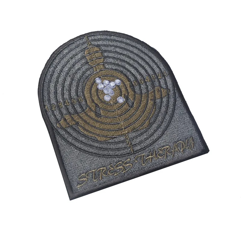 Parche bordado de STRESS THERAPY US ISAF, Parche de grupo del Ejército, aplique táctico, emblema, insignias - imagen 3