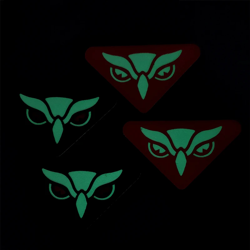 Parche de búho de nailon luminoso Hawkeye, insignia de Animal reflectante de capítulo táctico para ropa, bolsa, chaqueta, accesorios de ropa - imagen 5