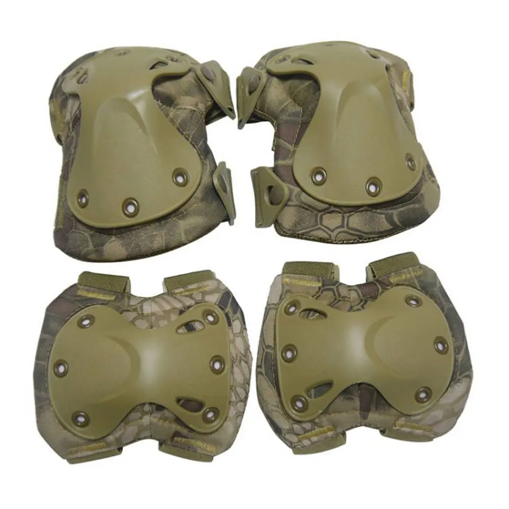 Paintball táctico Airsoft caza protección juego de guerra Protector de rodilla y codos rodilleras y coderas conjunto - imagen 2