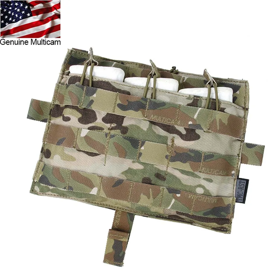 Bolsa Multicam TRIPLE para chaleco táctico, bolsa TMC2849 TMC Molle M4, AVS JPC2.0, Panel frontal para caza Airsoft, envío gratis - imagen 2
