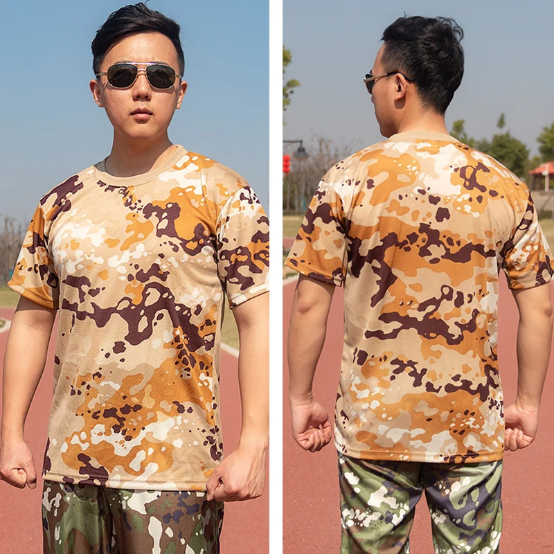 Camiseta de camuflaje táctico para hombre, camisa transpirable de secado rápido para combate, caza, senderismo, escalada, nuevo estilo - imagen 2