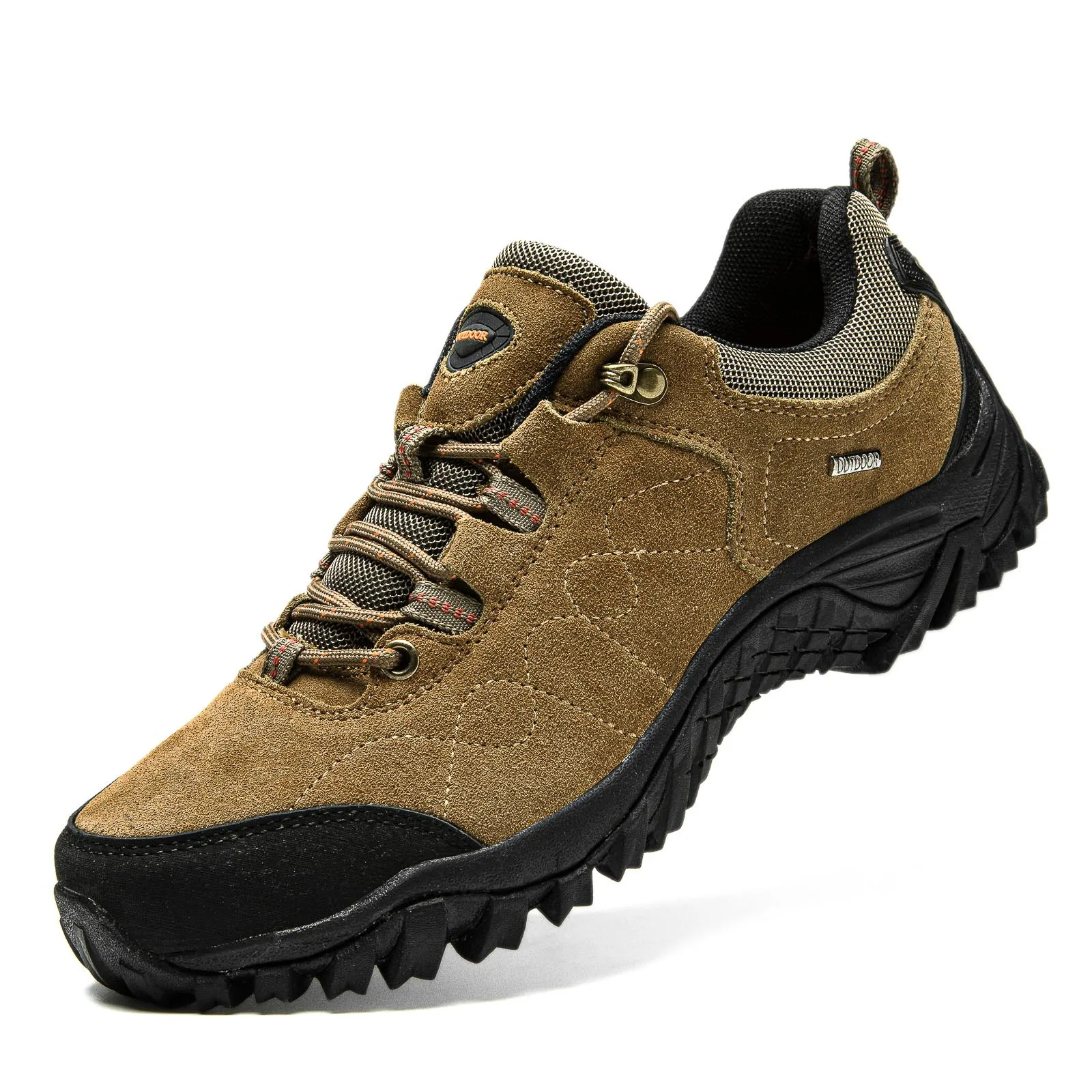 Zapatos de senderismo de cuero para hombre, botas tácticas impermeables de caza, zapatos de Trekking al tobillo, zapatillas de deporte al aire libre, zapatos de tenis casuales masculinos - imagen 3