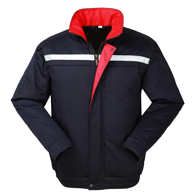 Chaquetas gruesas y cálidas para invierno, ropa de trabajo, abrigo mecánico para exteriores, taller, fábrica, reparación de automóviles, Tops duraderos acolchados de algodón - imagen 5