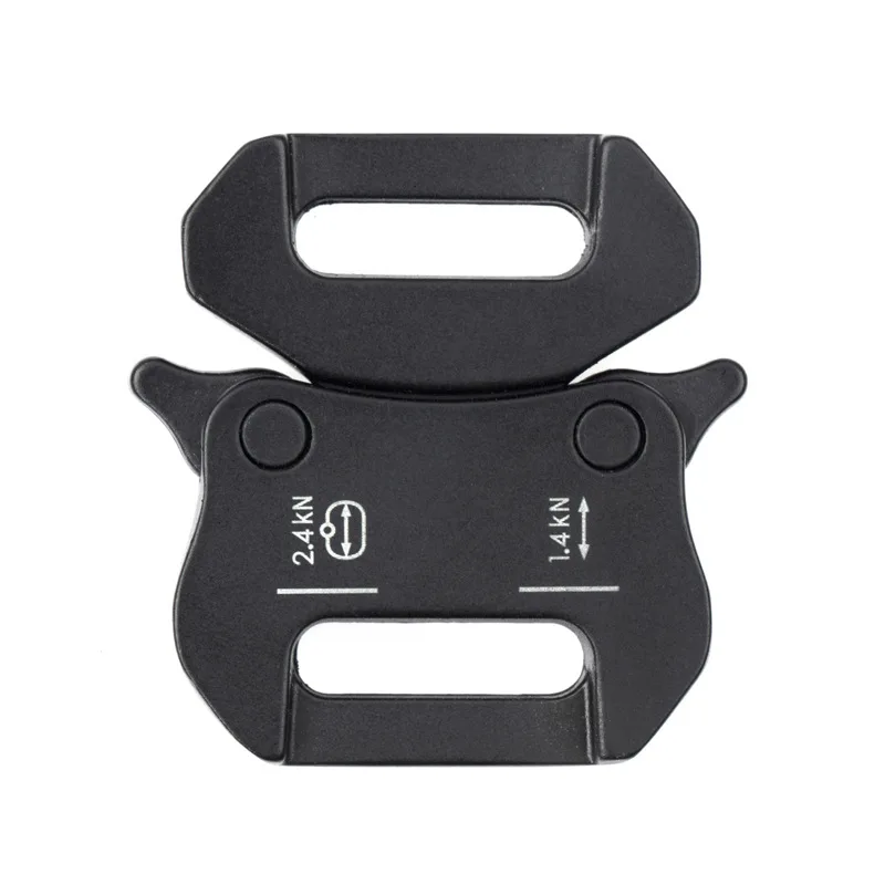 Hebilla de cinturón táctica de aleación para desbloquear rápidamente, hebilla de enchufe duradera gruesa militar para exteriores, color negro, novedad de 2020 - imagen 4