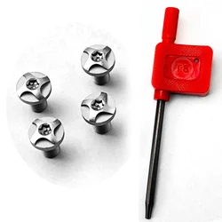 Tornillos de agarre 1911 acero inoxidable 416 CNC con llave Torx T8