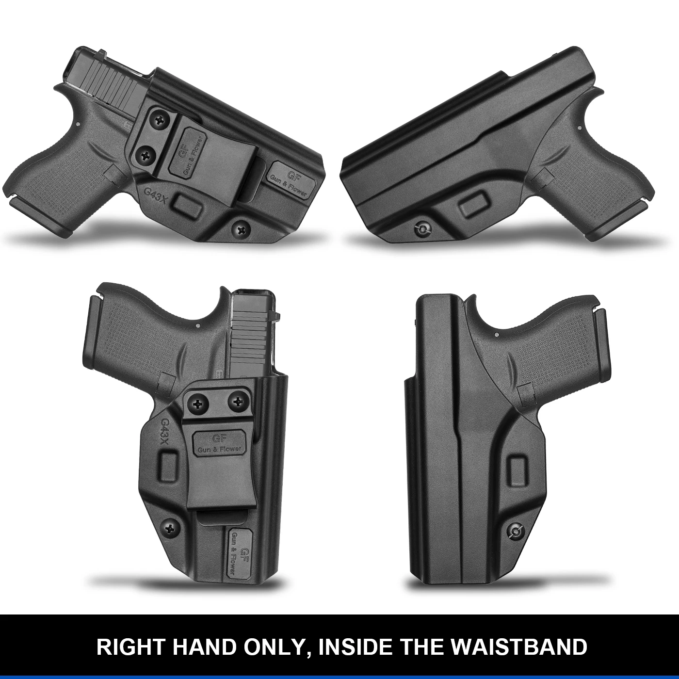 Funda IWB Glock 43/43X de polímero para mano derecha - imagen 4