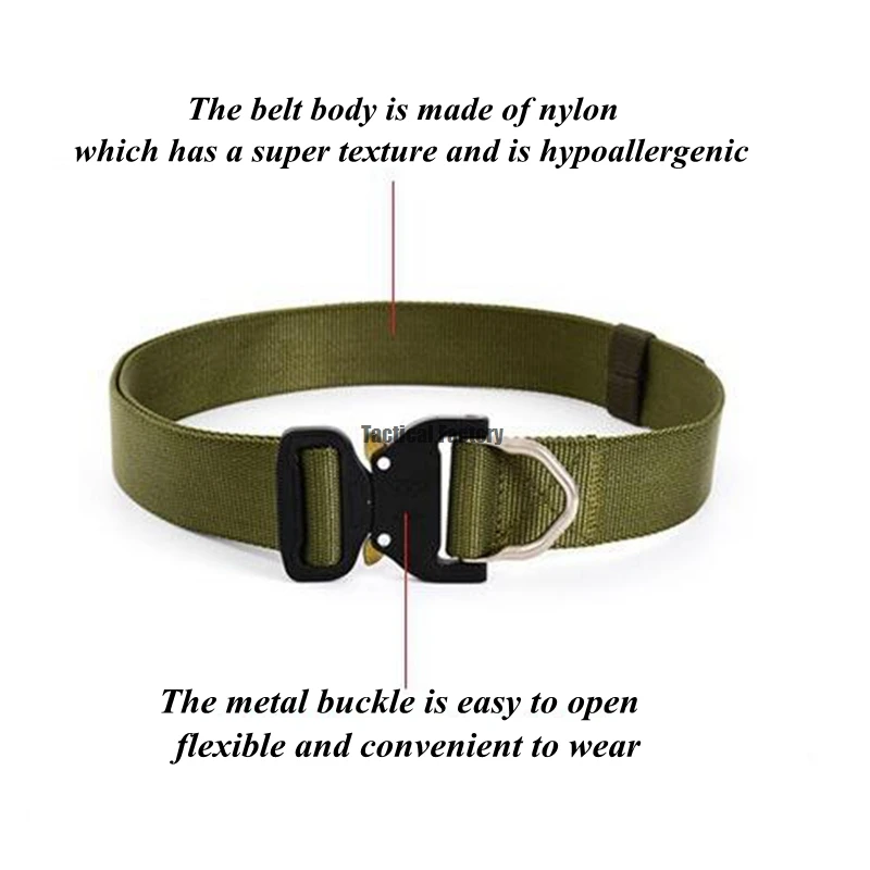 Se muestra un cinturón con la hebilla y el cuerpo