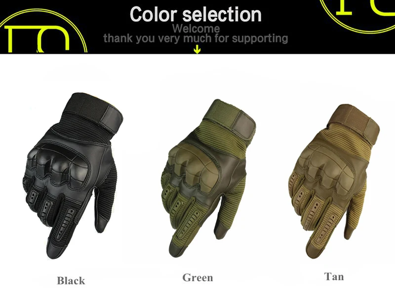 Guantes colores - Opciones tácticas