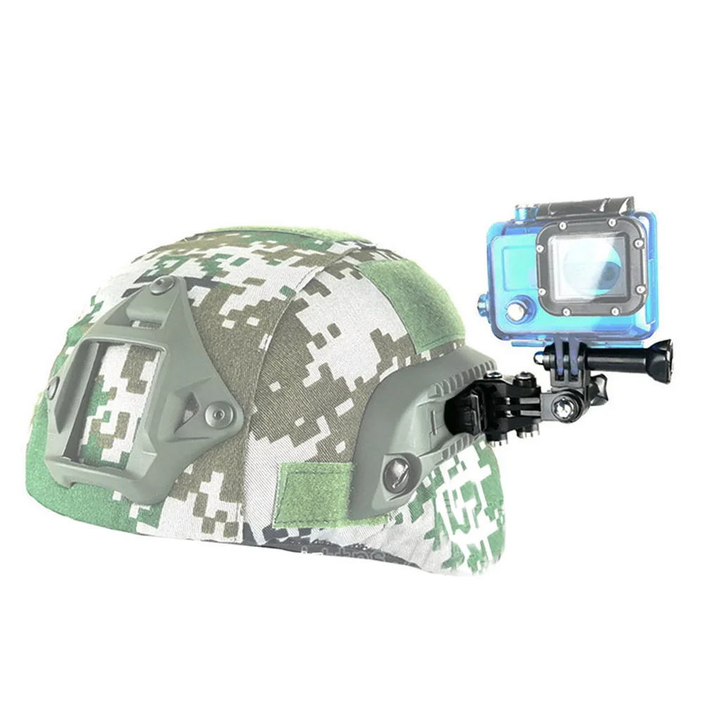 Adaptador de montaje en riel lateral para casco VULPO táctico FAST MICH, montaje fijo para cámara de acción Gopro HD Hero 1- 5, multiángulo ajustable - imagen 5