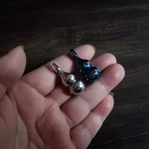 Colgante de calabaza de acero inoxidable, Mini caja de pastillas impermeable, collar de botella - imagen 2