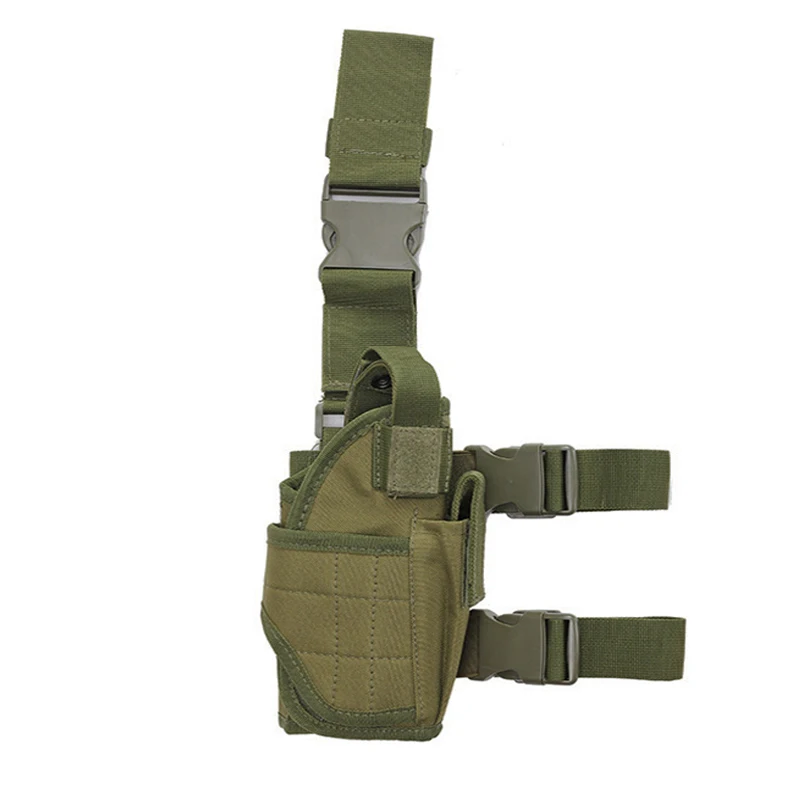 Accesorios tácticos, funda de nailon para caza, pistola Airsoft, funda para pierna, funda para cinturón ajustable para pistola Universal - imagen 5