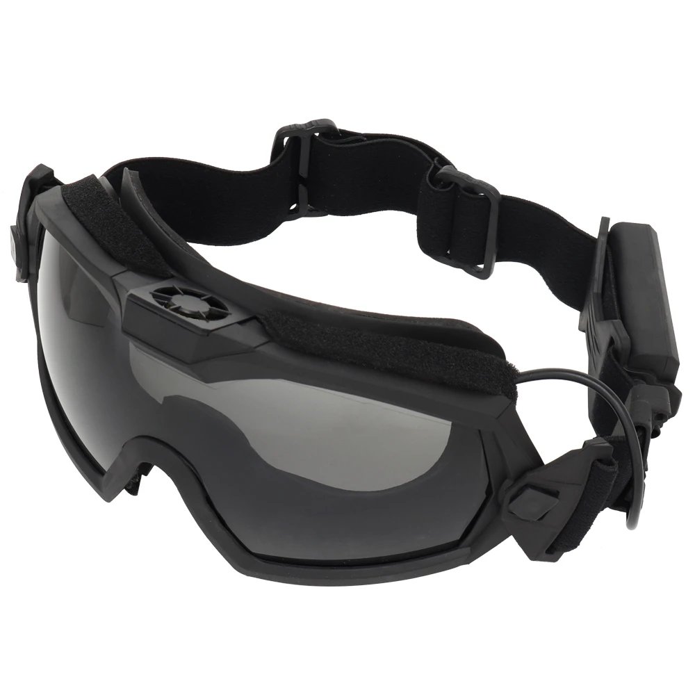 Gafas de ventilador táctico, sistema de ventilador antiniebla, buen impacto, lente protectora intercambiable, Motor, ciclismo, Paintball, Airsoft, CS, juego de guerra - imagen 3