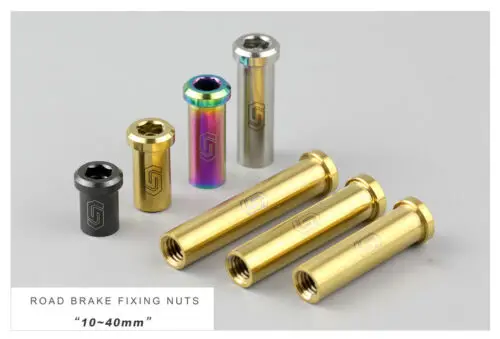 Tuercas de fijación de aleación de titanio para bicicleta de carretera, 1 pieza, 10-40mm, en forma de C - imagen 3